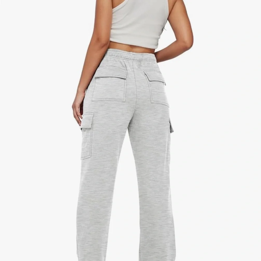 Stylish Gray Cargo Joggers for Women - Picture 2 of 5